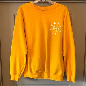 Gildan Bright Yellow Crewneck Sweater